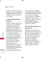 Preview for 113 page of LG Tritan UX840 (Spanish) Manual Del Usuario