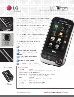 Preview for 1 page of LG Tritan UX840 Specifications