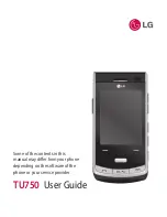 Preview for 5 page of LG TU750 User Manual