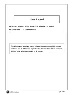 Preview for 1 page of LG TWFM-K001D User Manual