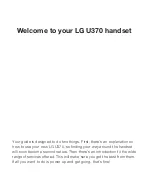 Preview for 1 page of LG U370 User Manual