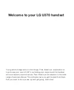 Предварительный просмотр 1 страницы LG U370 User Manual