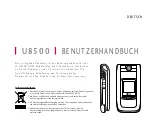 Preview for 2 page of LG U8500 User Manual