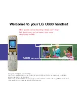 Preview for 5 page of LG U880 User Manual