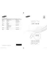 Предварительный просмотр 1 страницы LG UA40D8000 User Manual