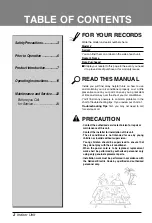 Preview for 2 page of LG UB Series Owner'S Manual