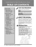 Preview for 2 page of LG UB18 Owner'S Manual