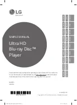 LG UBK80 Simple Manual preview