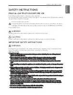 Preview for 3 page of LG UD701KOG1 Owner'S Manual