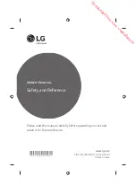 Предварительный просмотр 1 страницы LG UF85 series Owner'S Manual