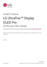 Предварительный просмотр 1 страницы LG UltraFine OLED Pro 65EP5G Owner'S Manual