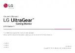 LG UltraGear 27GP850 Owner'S Manual предпросмотр