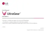 Предварительный просмотр 1 страницы LG UltraGear 27GP95R User Manual