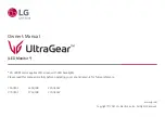 LG UltraGear 27GQ40W Owner'S Manual предпросмотр