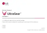 LG UltraGear 32GN50R Owner'S Manual предпросмотр