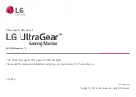 LG UltraGear 32GP850 Owner'S Manual предпросмотр