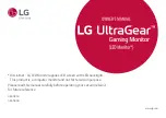 Предварительный просмотр 1 страницы LG Ultragear 38GN950 Owner'S Manual