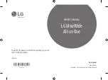 Preview for 1 page of LG UltraWide 38CK900G Owner'S Manual