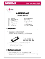 Предварительный просмотр 1 страницы LG UP3 FLAT User Manual