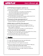 Предварительный просмотр 7 страницы LG UP3 FLAT User Manual