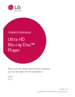 Предварительный просмотр 1 страницы LG UP970 Owner'S Manual