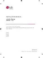 Предварительный просмотр 1 страницы LG UR34 Series Installation Manual