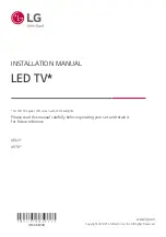 Предварительный просмотр 1 страницы LG UR64 Series Installation Manual