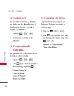 Preview for 56 page of LG US Cellular UX265 Banter (Spanish) Manual De Usuario