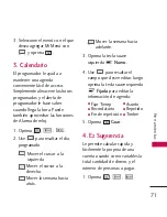 Preview for 71 page of LG US Cellular UX265 Banter (Spanish) Manual De Usuario