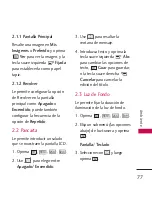 Preview for 77 page of LG US Cellular UX265 Banter (Spanish) Manual De Usuario