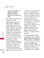 Preview for 104 page of LG US Cellular UX265 Banter (Spanish) Manual De Usuario