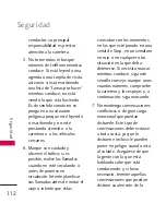 Preview for 112 page of LG US Cellular UX265 Banter (Spanish) Manual De Usuario