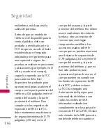 Preview for 116 page of LG US Cellular UX265 Banter (Spanish) Manual De Usuario