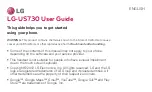 LG US730 User Manual preview