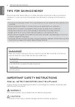 Preview for 2 page of LG USNW126J3A0 Owner'S Manual