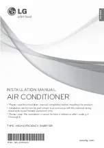 Preview for 1 page of LG UU48WH Installation Manual