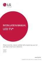 LG UU66 Series Installation Manual предпросмотр