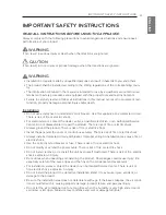 Preview for 3 page of LG UV12H Owner'S Manual