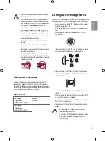 Предварительный просмотр 17 страницы LG UV76 Series Owner'S Manual