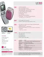 Preview for 2 page of LG UX145 Brochure