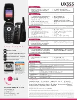 Preview for 2 page of LG UX355 Brochure