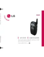 LG UX355 User Manual preview