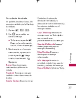 Preview for 38 page of LG UX380 (Spanish) Manual Del Usuario