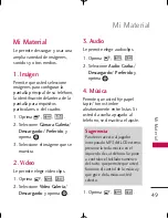 Preview for 50 page of LG UX380 (Spanish) Manual Del Usuario