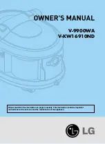 Предварительный просмотр 1 страницы LG V-9900WA Owner'S Manual