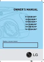 Предварительный просмотр 2 страницы LG V-CD241H Series Owner'S Manual