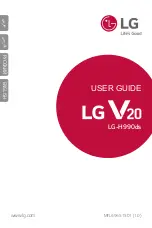 Предварительный просмотр 1 страницы LG V20 User Manual