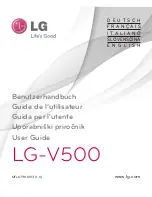 Preview for 1 page of LG V500 User Manual