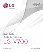 LG V700 User Manual preview