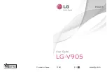 LG V905 User Manual preview